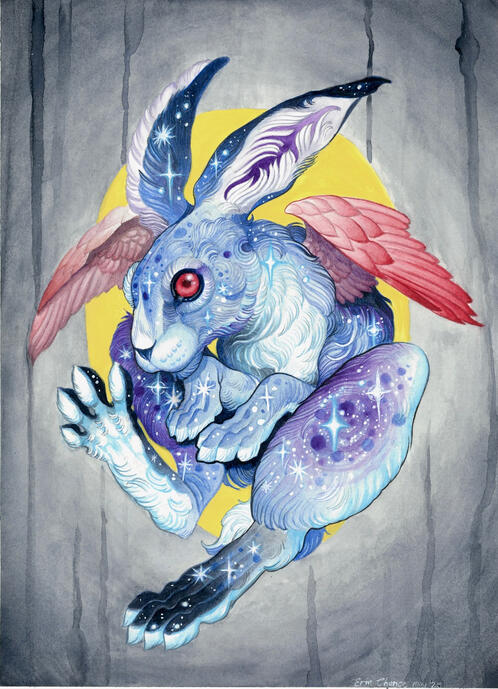 “Celestial” watercolour on hot press. 2025.